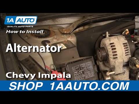 How To Install Repair Replace Alternator Chevy impala 3800 v6 0005 1AAuto