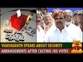 Vijayakanth speaks about Security after casting his Vote in Nadigar Sangam Elections