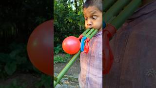 Creative New Bamboo Homemade Toys Creation With Three Balloons