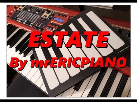 Estate "un été" arrangement piano solo Eric Argensse, version 2