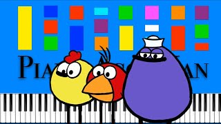 Peep And The Big Wide World Theme Song Slow Easy Medium Piano Tutorial 4K