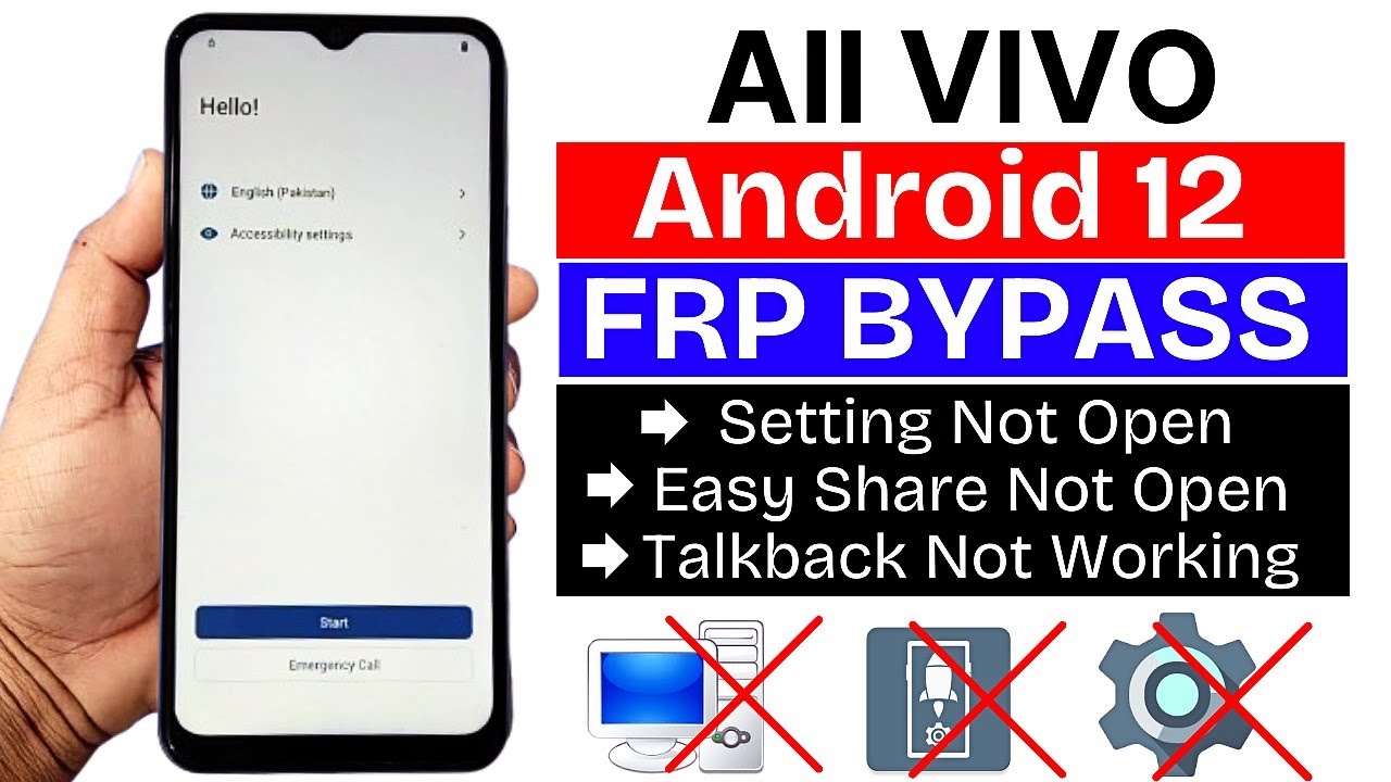 All Vivo Android 12 : GOOGLE/FRP BYPASS 2025 Without PC All Vivo Android 12 : GOOGLE/FRP BYPASS 2025 Without PC