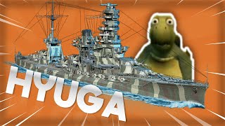 Hyuga is perfectly balanced in World of Warships Legends