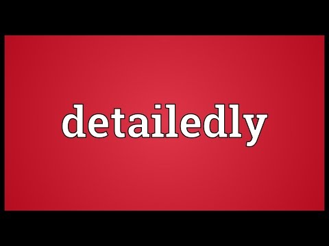 Header of detailedly