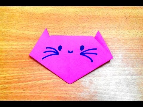 How To Make An Origami Cat Face Step By Step.