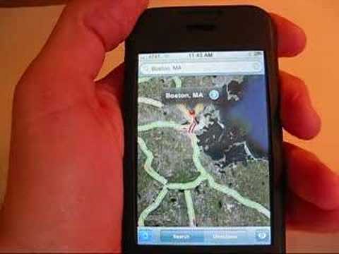 iPhone: GPS Button with google maps - 113 firmware