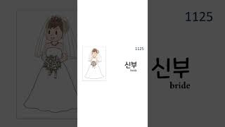 1200 Useful Korean words with Pictures- Marriage  Korean words