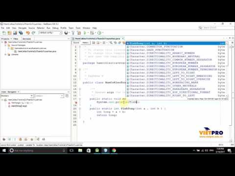 JAVA 33 - HÀM CÓ KIỂU TRẢ VỀ VÀ CÓ THAM SỐ TRUYỀN VÀO
