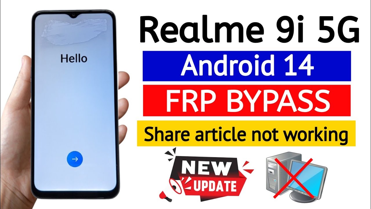 Realme 9i 5G (RMX3491) Gmail Frp bypass Android 14 | Realme 9i 5G (RMX3491) Gmail Frp bypass Android 14 |