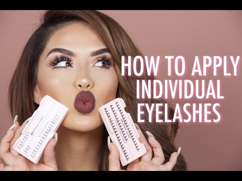 How to apply individual lashes | iluvsarahii - YouTube