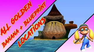 Donkey Kong 64 - Dk Isles - Tiny Kong Den Banana Blueprint Kasplat Locations