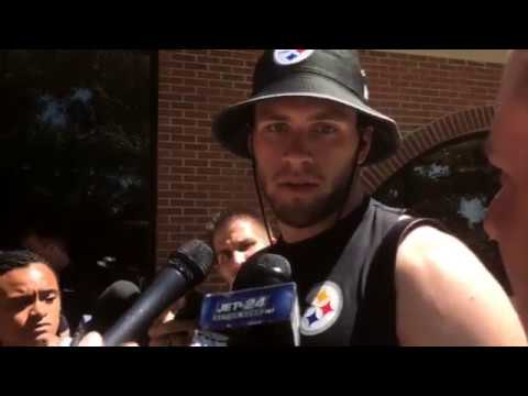 T J Watt Talks At Steelers Camp T J Watt Talks At Steelers Camp