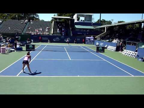 Bank Of The West Classic 2010 Agnieszka ラドワンスカ advanced past Chanelle Scheepers HD 720p