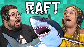 TRY NOT TO DIE CHALLENGE | Raft (React: Gaming)
