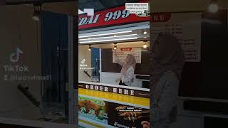 Booth Container Jualan Es Teh Dan Telor Gulung