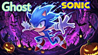 Sonic Drawing - How To Draw Ghost Sonic - Sonic The Hedgehog - Easy Halloween Drawings For Kids