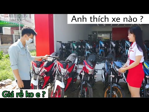 Thanh niên hỏi giá xe Sonic/Satria mùa dịch gặp em bán xe xinh đẹp
