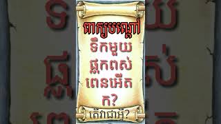 Lyly Pekbondoa. Khmer Riddle.. ទកមយផលកពសពនអត ក?