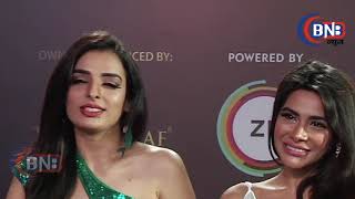 Reeva Chaudhary , Kirti Choudhary Flaunts Their Deep Dresses On Red Carpet Of 12Th D Awards