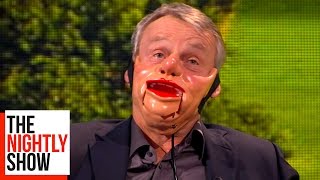 Nina Conti Turns Martin Clunes Into A Ventriloquist Dummy The Nightly Show