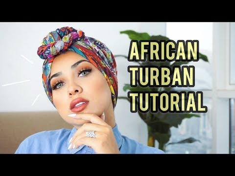 African Turban Tutorial by Retta.a Ø·Ø±ÙÙØ© Ø§ÙØªÙØ±Ø¨Ø§Ù Ø§ÙØ§ÙØ±ÙÙÙ - YouTube