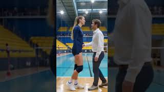 Tall Volleyball Star Stuns Everyone In Interview & Outfit Change
