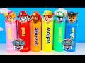 Learning Colors with Chase's Paw Patrol HUGE CRAYONS and Supe...