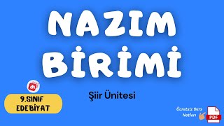 Nazım Birimi (Dize, Beyit, Dörtlük) / 9.Sınıf Edebiyat Şiir Ünitesi / Deniz Hoca