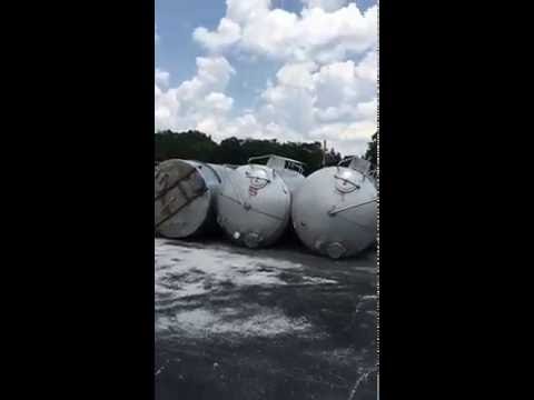 (Qty 5) 2000-2500 Gallon stainless steel storage tanks