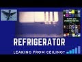 Fridge Leaking Inside ~ Refrigerator Drips From Ceiling ~ Defrost Clogged Condensate Drain