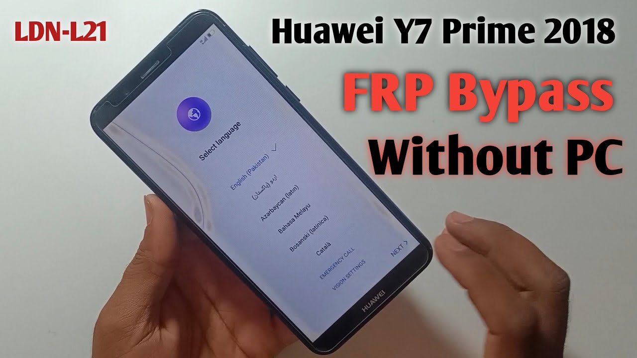 Huawei Y7 Prime 2018 FRP Bypass (LDN-L21) Google Huawei Y7 Prime 2018 FRP Bypass (LDN-L21) Google