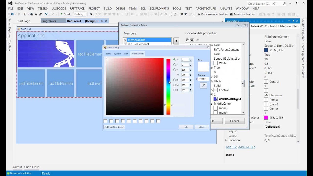 ... to Make Windows Forms speak the Windows 8 Modern UI design - YouTube