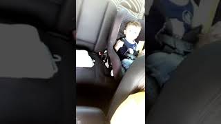 My hubby doin the Kiki challenge... his face to funny