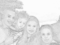 minha filha linda com irmão e sobrinho e sua tia