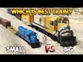 GTA 5 ONLINE : BIG TRAIN VS SMALL TRAIN ! (CAN YOU STOP TRAIN?)