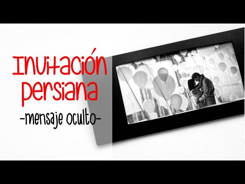 invitación persiana invitación de boda con mensaje oculto invitacion a boda