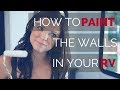 How to Paint Your RV Walls and Remove the Window Treatments | RV Renovations | Becoming Nomads