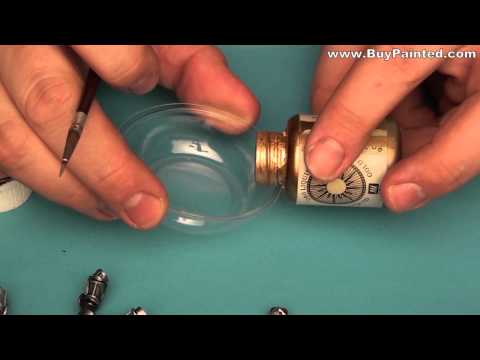 How to use Vallejo Liquid Gold Paints? painting tutorial | buypainted | warhammer
