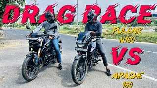 2025 Pulsar N160 Vs Apache Rtr 160 Drag Race