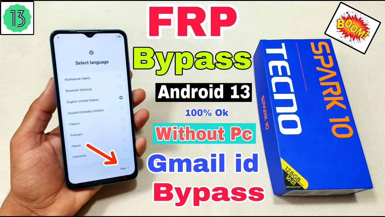 Tecno Spark 10 FRP Bypass Android 13 | New Method | Tecno Spark 10 FRP Bypass Android 13 | New Method |