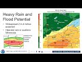 Decision Support Weather Briefing for Heavy Rain & Severe Weather, September 19-20, 2018