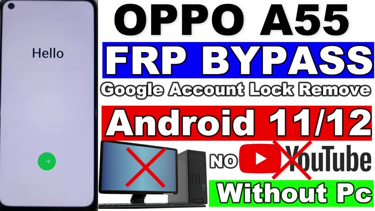 OPPO A55 FRP/Google Account Remove 100% Easy Without Pc OPPO A55 FRP/Google Account Remove 100% Easy Without Pc
