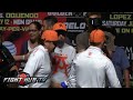 Saul "Canelo" Alvarez  vs. Erislandy Lara full weigh in video & face off