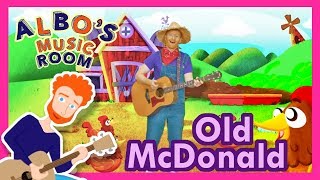 Old McDonald | Animal Songs | Albo's Music Room Songs for Kids