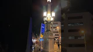 Barcelona Spain Placa De Catalunya In Middle Of Night Barcelona Spain 2022