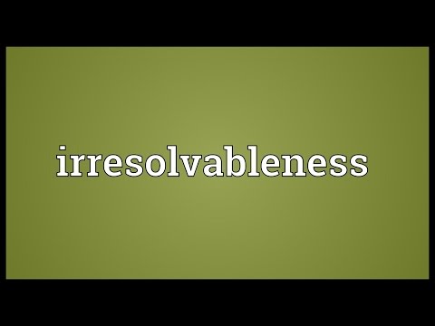 Header of irresolvableness