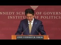 A public address by Shinzo Abe, Prime Minister of Japan | Institute of Politics