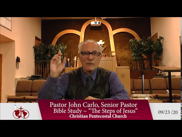The Steps of Jesus Bible study - 9/23/20