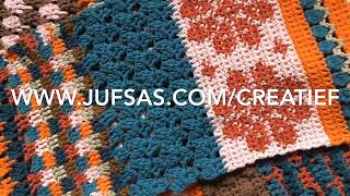 Patroon 1 van Shawl Mix & Match handmade by juf Sas
