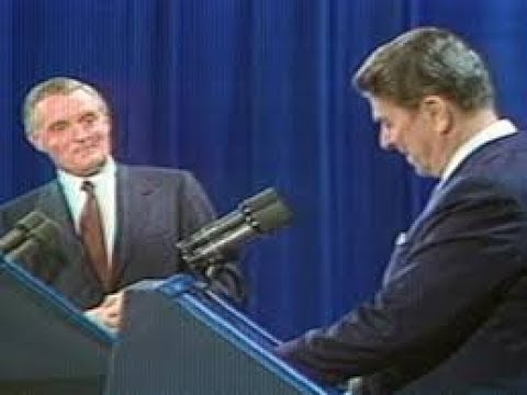 Reagan - Mondale slug it out - powerful moment